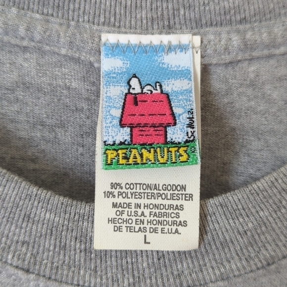 Peanuts 90's Vintage Season's Greetings Graphic Short Sleeve Crewneck T-shirt L - Picture 4 of 10